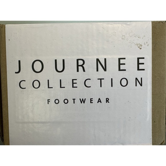 Journee Collection Footwear, Telulah Brown Mule Flats, Womens Size 8 - Picture 6 of 7